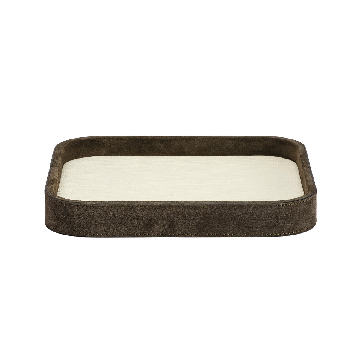 Polo Large Square Leather Valet Tray