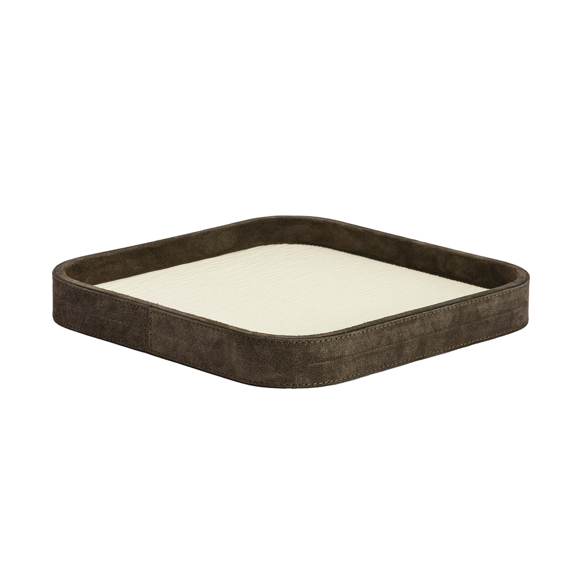 Polo Large Square Leather Valet Tray