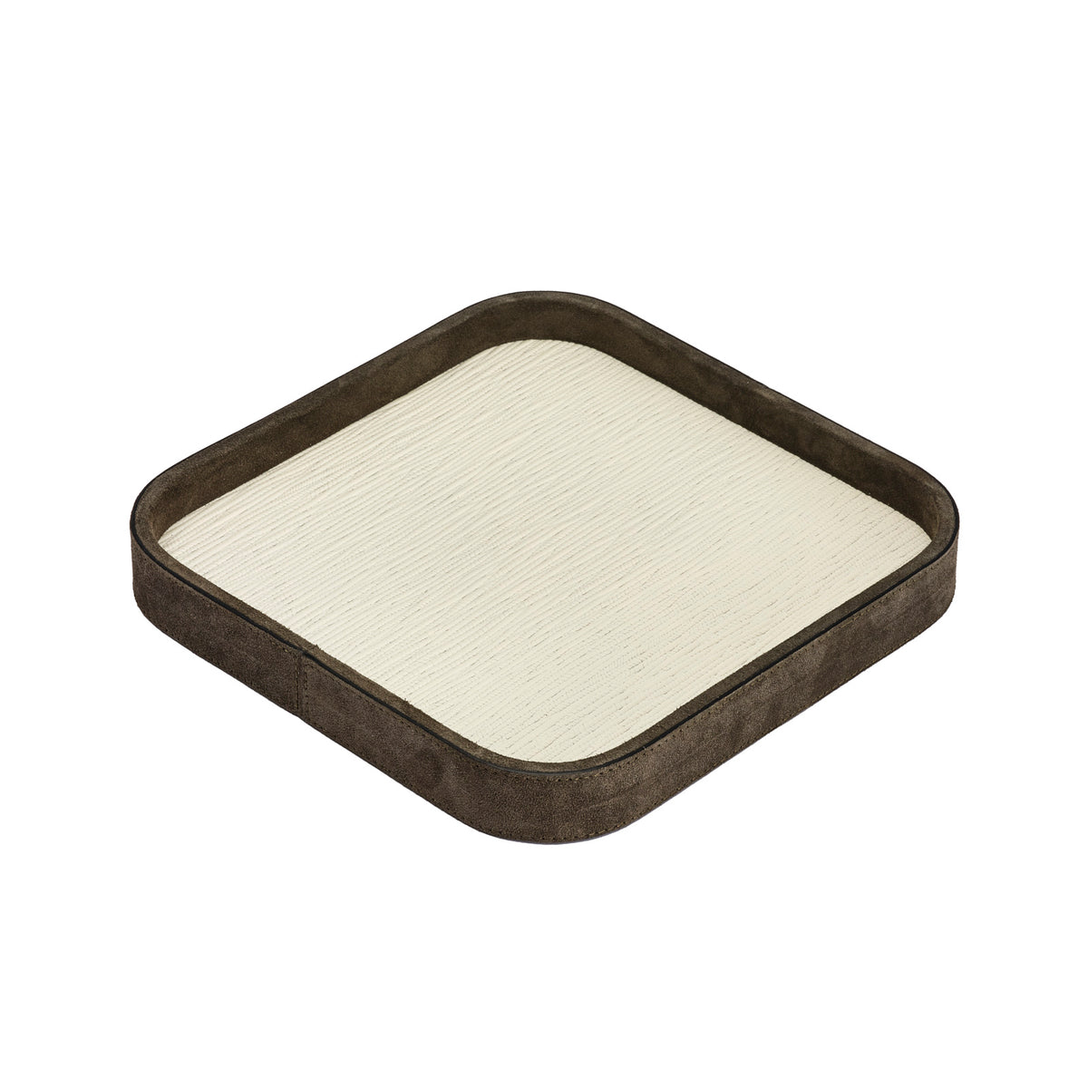 Polo Large Square Leather Valet Tray