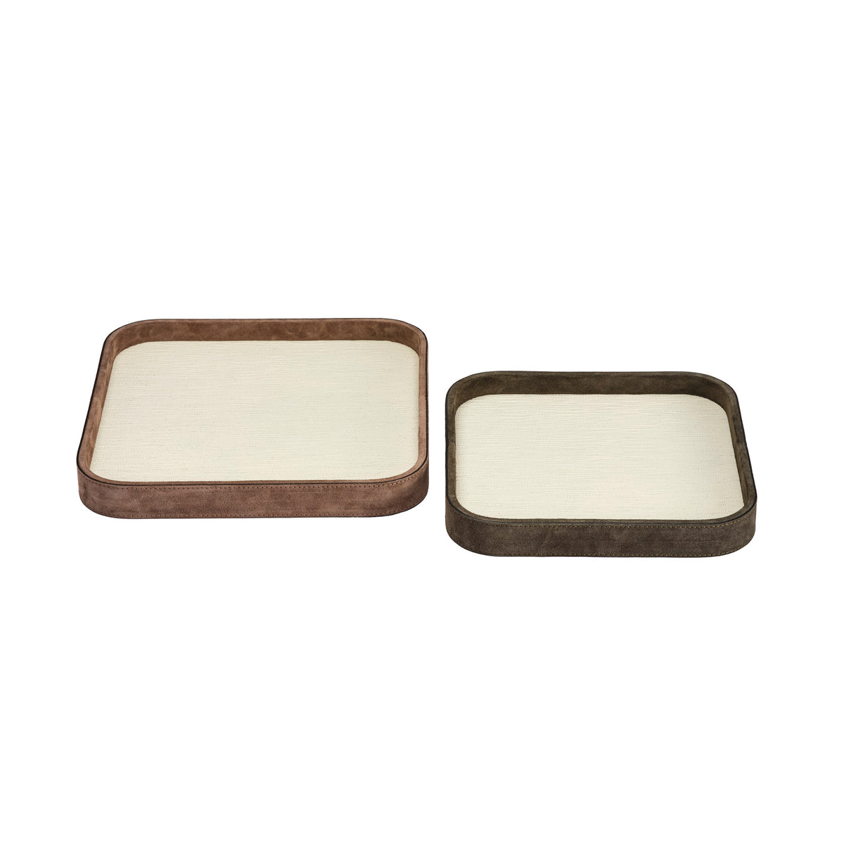 Polo Large Square Leather Valet Tray