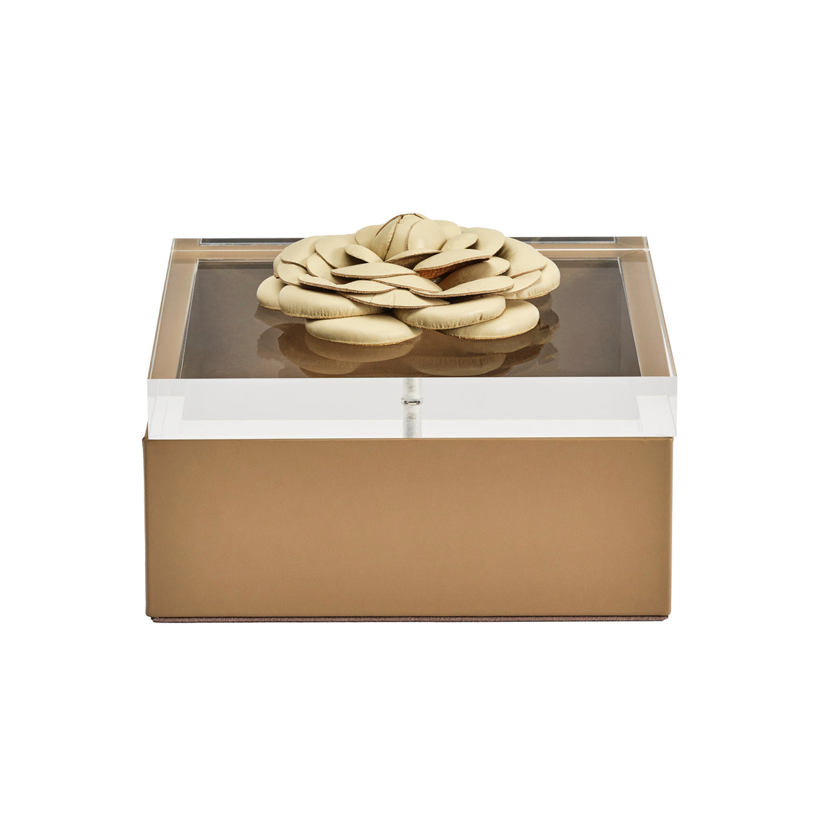 Camellia Diamonds Large Leather Box