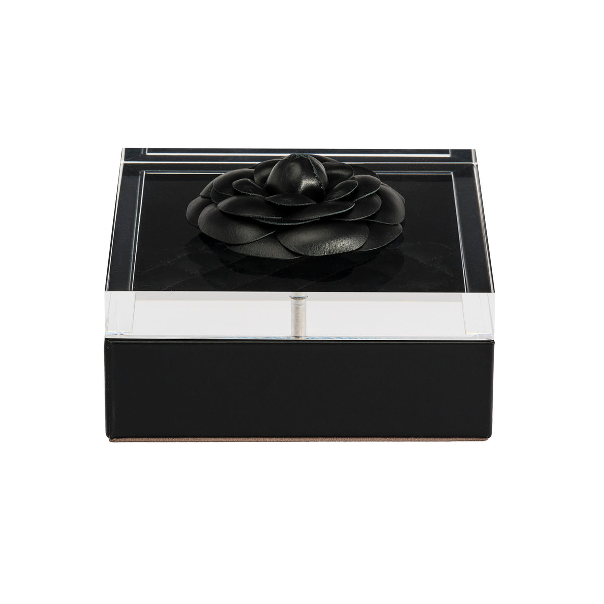 Camellia Diamonds Small Leather Box