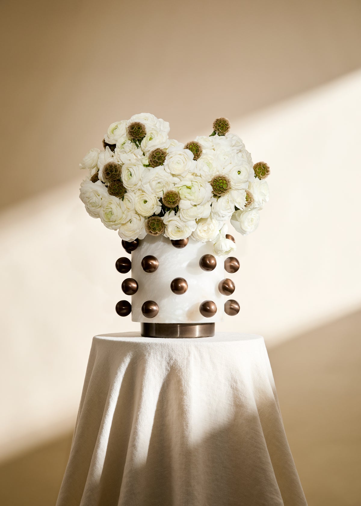 Orbit Alabaster Vase