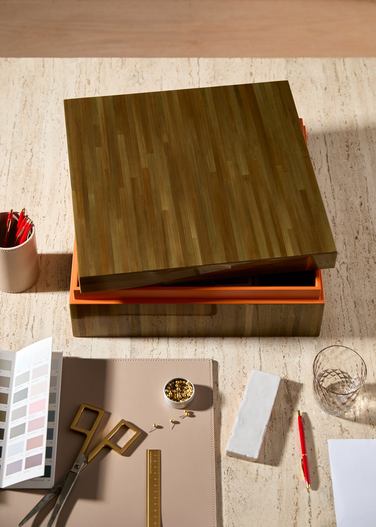 Straw Marquetry Box