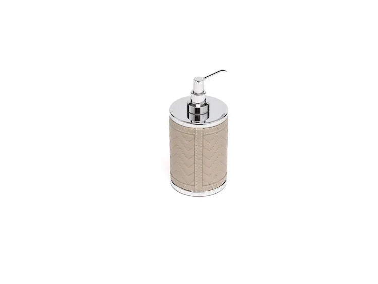 Quilted Leather Soap Dispenser