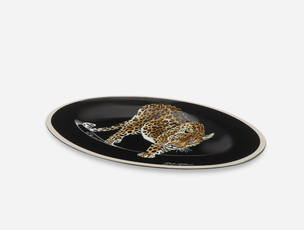 Leopard Oval Tray