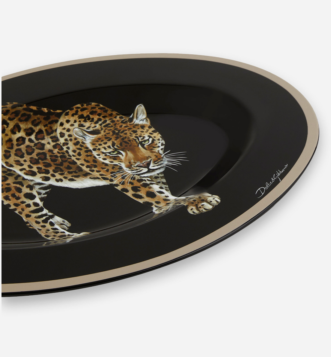 Leopard Oval Tray