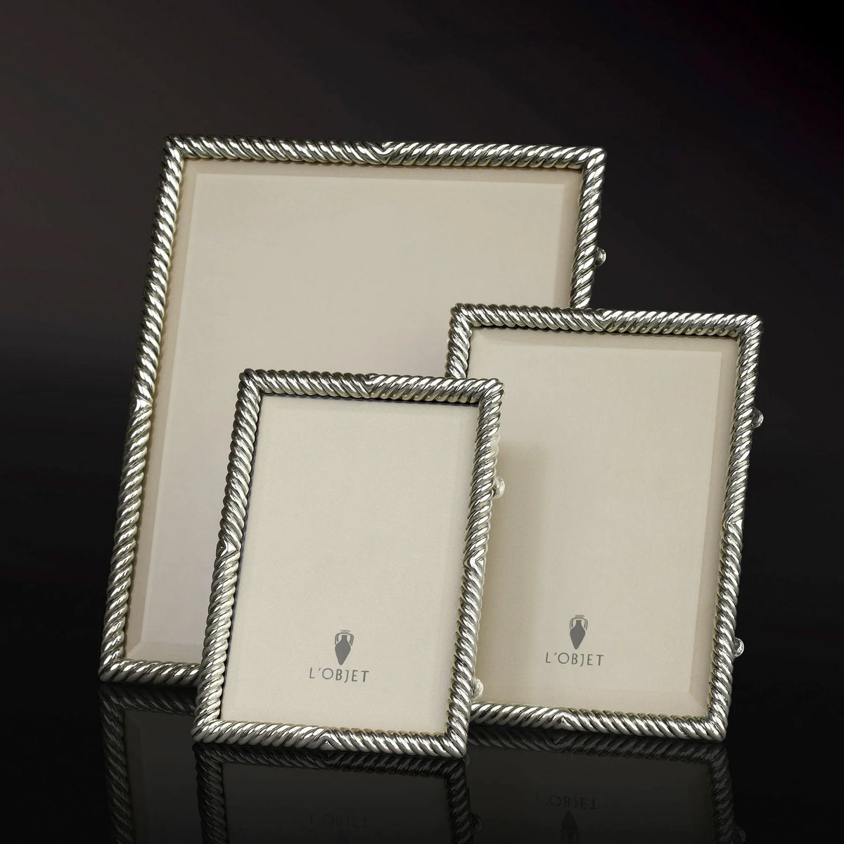8x10 Platinum Deco Twist Frame