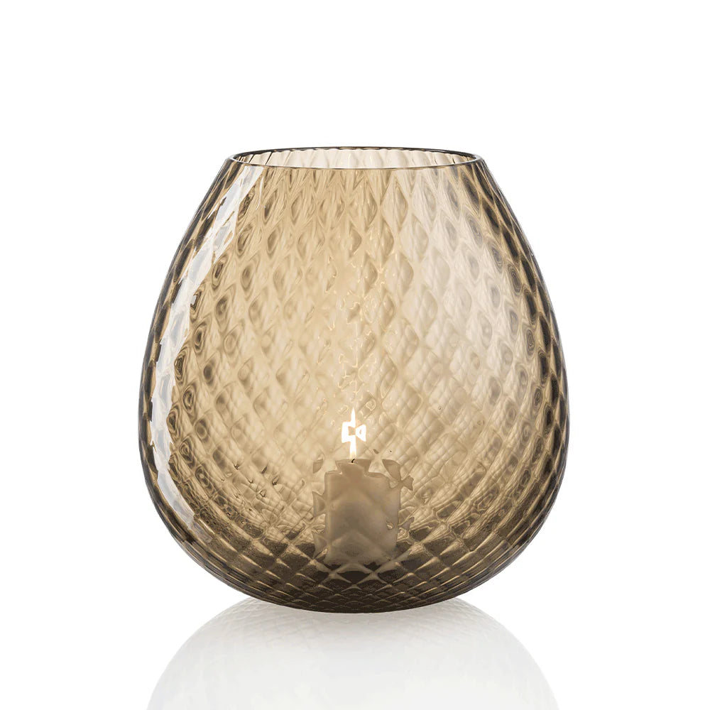 Macramé Murano Glass Candleholder (XL)