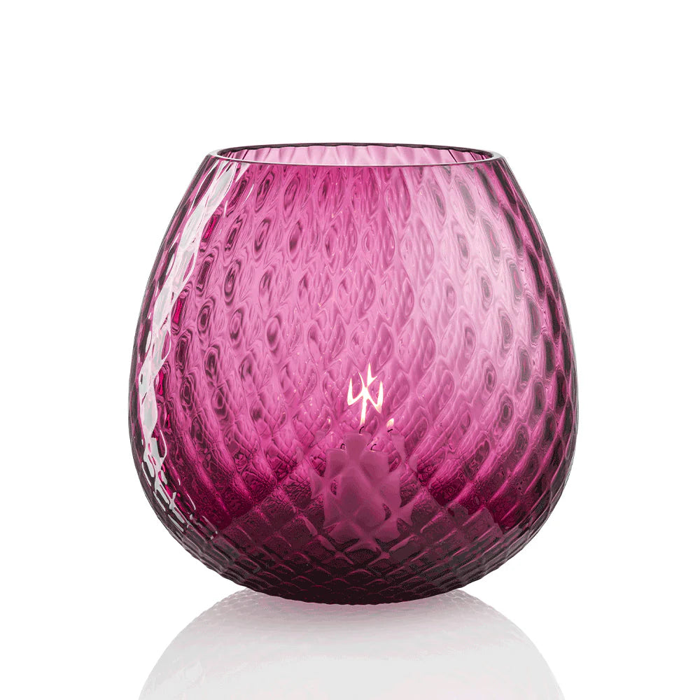 Macramé Murano Glass Candleholder (XL)
